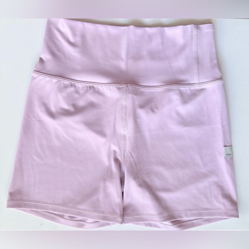 Vuori Women's Athletic Shorts in Light Pink